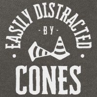 Easily Distracted By Cones – Funny Autox Autocross Racing Cotton Canvas Backpack