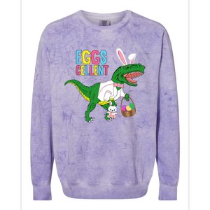 Easter Dinosaur Bunny T Rex Eggs Cellent Colorblast Crewneck Sweatshirt