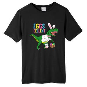 Easter Dinosaur Bunny T Rex Eggs Cellent Tall Fusion ChromaSoft Performance T-Shirt