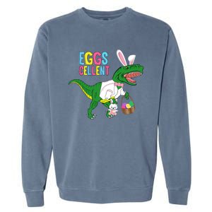 Easter Dinosaur Bunny T Rex Eggs Cellent Garment-Dyed Sweatshirt