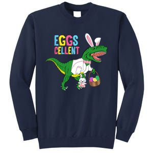 Easter Dinosaur Bunny T Rex Eggs Cellent Tall Sweatshirt