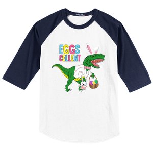 Easter Dinosaur Bunny T Rex Eggs Cellent Baseball Sleeve Shirt