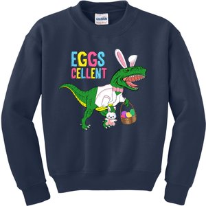 Easter Dinosaur Bunny T Rex Eggs Cellent Kids Sweatshirt