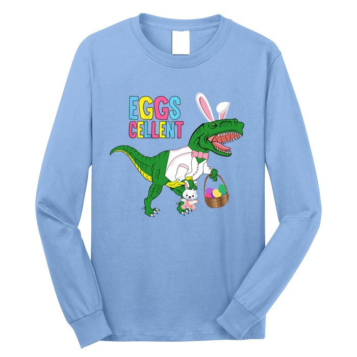 Easter Dinosaur Bunny T Rex Eggs Cellent Long Sleeve Shirt