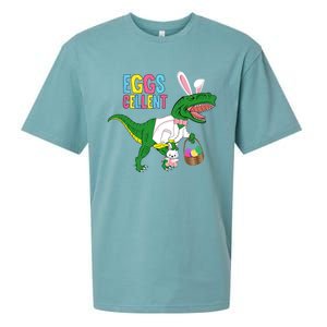 Easter Dinosaur Bunny T Rex Eggs Cellent Sueded Cloud Jersey T-Shirt