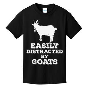 EASILY DISTRACTED BY GOATS FUNNY FATHER'S DAY GIFT Kids T-Shirt