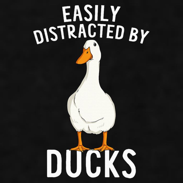 Easily Distracted By Ducks Funny Duck Lover Ladies PosiCharge Tri-Blend Wicking Tank