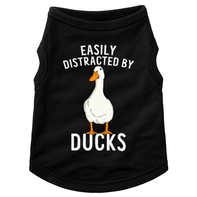 Easily Distracted By Ducks Funny Duck Lover Doggie Tank