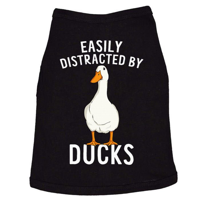 Easily Distracted By Ducks Funny Duck Lover Doggie Tank