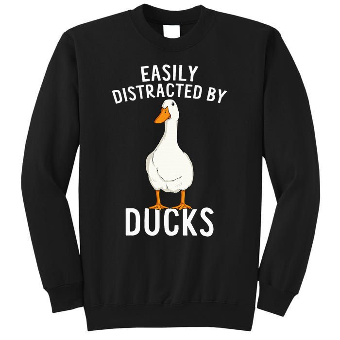 Easily Distracted By Ducks Funny Duck Lover Sweatshirt