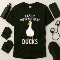 Easily Distracted By Ducks Funny Duck Lover T-Shirt