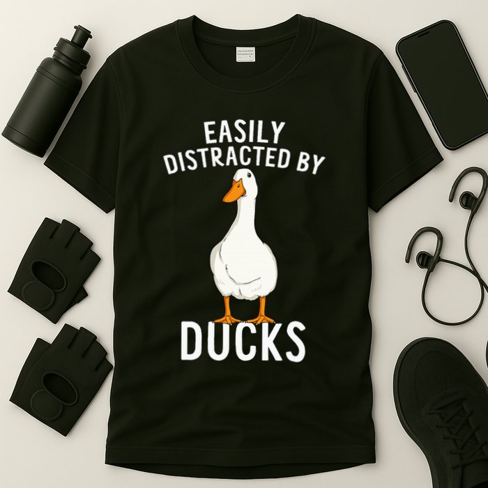 Easily Distracted By Ducks Funny Duck Lover T-Shirt