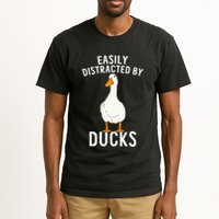 Easily Distracted By Ducks Funny Duck Lover Tall T-Shirt