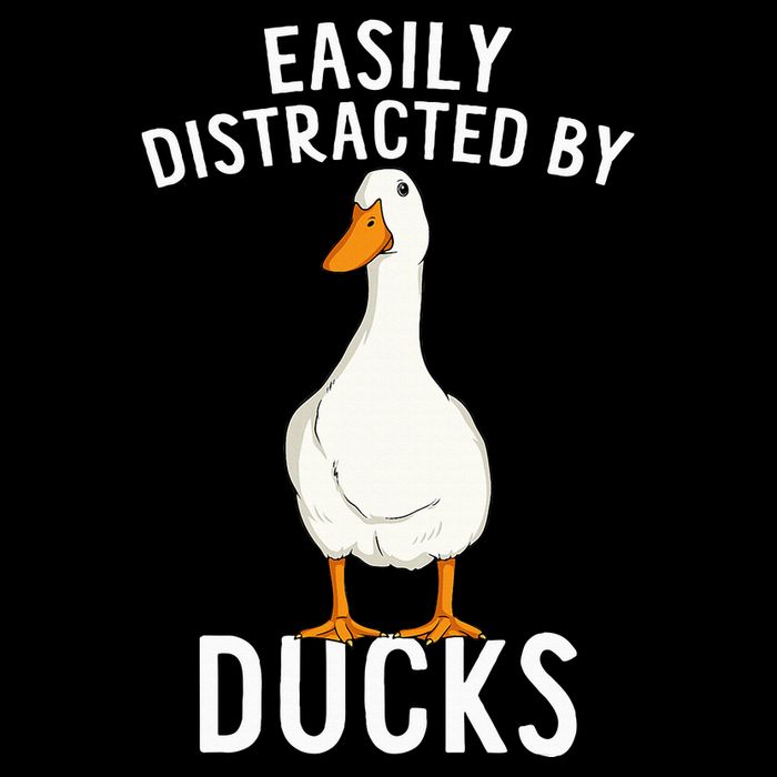 Easily Distracted By Ducks Funny Duck Lover Tall T-Shirt