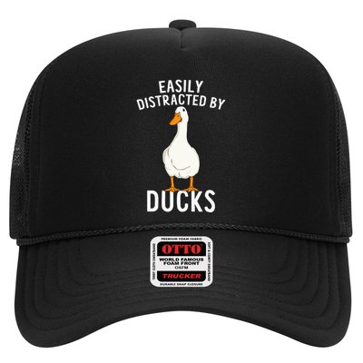 Easily Distracted By Ducks Funny Duck Lover Trucker Hat
