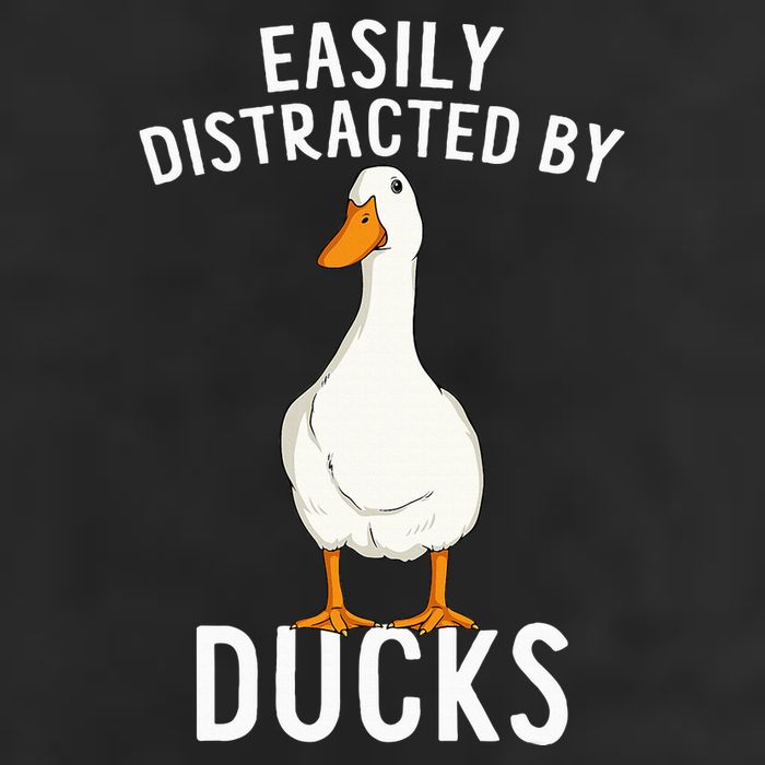 Easily Distracted By Ducks Funny Duck Lover Microfiber Hand Towel