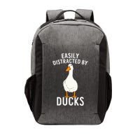 Easily Distracted By Ducks Funny Duck Lover Vector Backpack