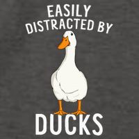 Easily Distracted By Ducks Funny Duck Lover Vector Backpack
