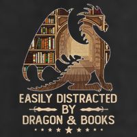 Easily Distracted By Dragons And Books Cool Comfort Performance Bucket Hat