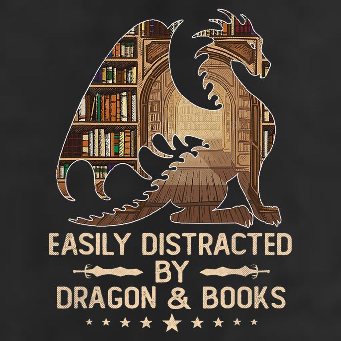 Easily Distracted By Dragons And Books Cool Comfort Performance Bucket Hat