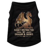 Easily Distracted By Dragons And Books Doggie Tank