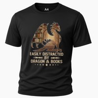 Easily Distracted By Dragons And Books Performance Shirt