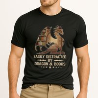 Easily Distracted By Dragons And Books Performance Shirt