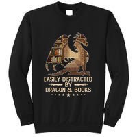Easily Distracted By Dragons And Books Sweatshirt