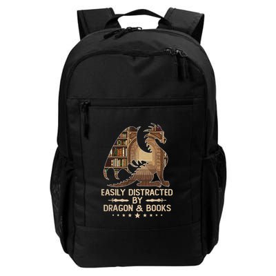 Easily Distracted By Dragons And Books Backpack