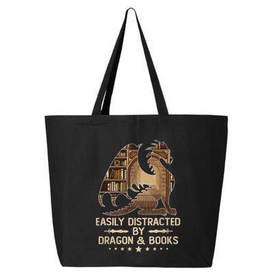 Easily Distracted By Dragons And Books 25L Jumbo Tote