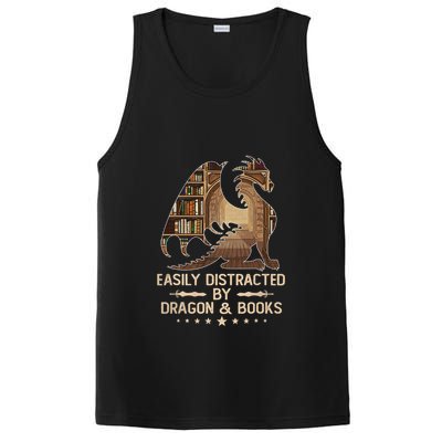 Easily Distracted By Dragons And Books PosiCharge Competitor Tank