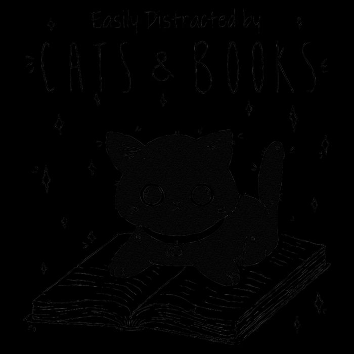 Easily Distracted By Cats And Books Funny Cat & Book Lover 16oz Travel Tumbler