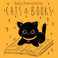 Easily Distracted By Cats And Books Funny Cat & Book Lover Sustainable Knit Beanie