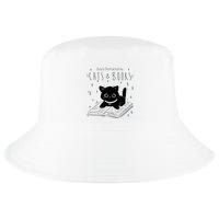 Easily Distracted By Cats And Books Funny Cat & Book Lover Cool Comfort Performance Bucket Hat