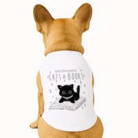 Easily Distracted By Cats And Books Funny Cat & Book Lover Doggie Tank