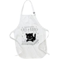 Easily Distracted By Cats And Books Funny Cat & Book Lover Apron