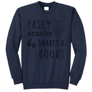 Easily Distracted By Snakes & Book Sweatshirt