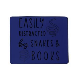 Easily Distracted By Snakes & Book Mousepad