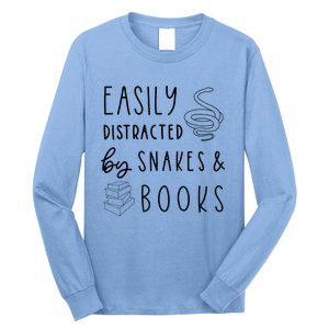 Easily Distracted By Snakes & Book Long Sleeve Shirt