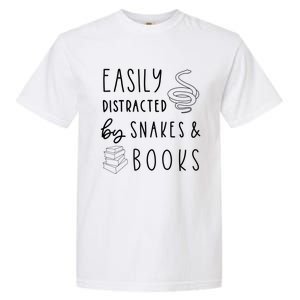 Easily Distracted By Snakes & Book Garment-Dyed Heavyweight T-Shirt