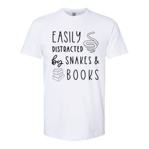 Easily Distracted By Snakes & Book Softstyle CVC T-Shirt