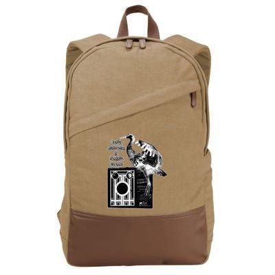 Easily Distracted By Sandhill Cranes Wantique Camera Cotton Canvas Backpack
