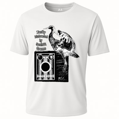 Easily Distracted By Sandhill Cranes Wantique Camera Performance Shirt