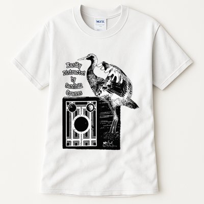 Easily Distracted By Sandhill Cranes Wantique Camera Tall T-Shirt