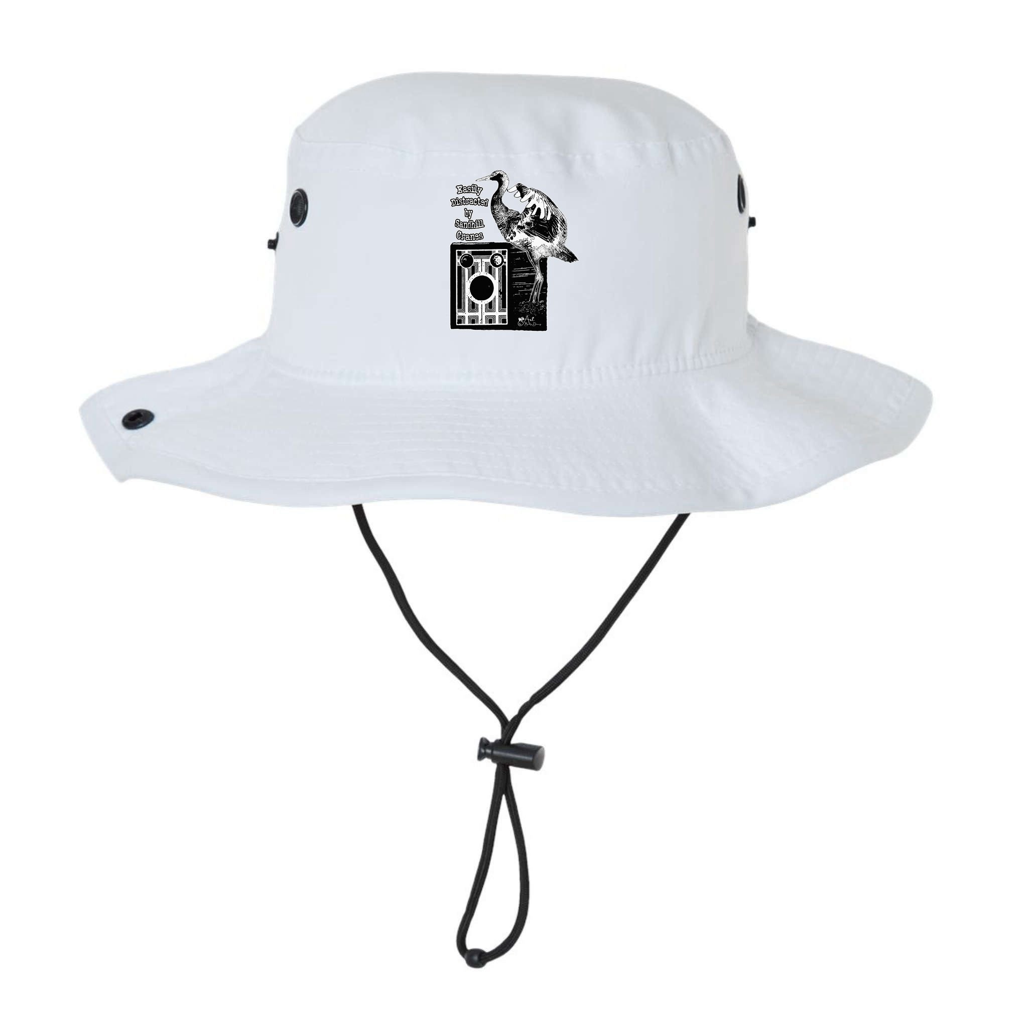 Easily Distracted By Sandhill Cranes Wantique Camera Bucket Hat