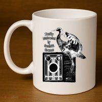 Easily Distracted By Sandhill Cranes Wantique Camera 11oz C Handle Ceramic Mug