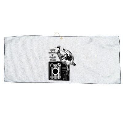 Easily Distracted By Sandhill Cranes Wantique Camera Large Microfiber Waffle Golf Towel