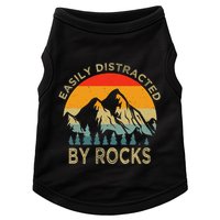 Easily Distracted By Rocks Vintage Funny Rocks Doggie Tank