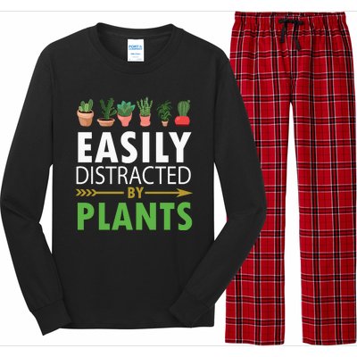 Easily Distracted By Plants Long Sleeve Pajama Set