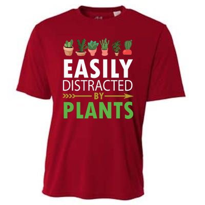 Easily Distracted By Plants Cooling Performance Crew T-Shirt